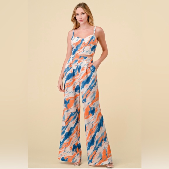 175 2 Piece Marble Pant Set - Picture 1 of 7